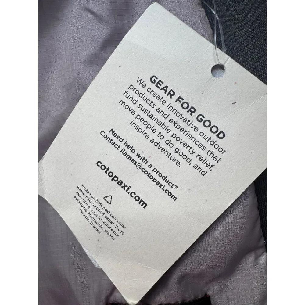 Cotopaxi Altiplano Size Medium Vest Men’s Full Zip NWT $129